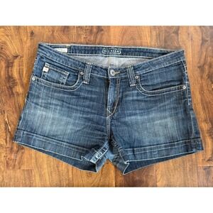 Big Star Dark Wash Denim Shorts Maddie Bootcut Size 31 Women Short Country Gal